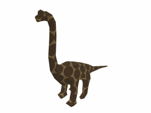 dinosaur brachiosaurus low poly 3D Модель