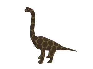 dinosaur brachiosaurus low poly 3D Model