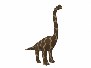 dinosaur brachiosaurus low poly 3D Модель