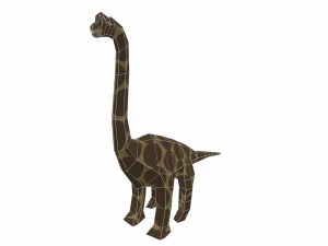 dinosaur brachiosaurus low poly 3D Model