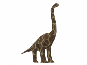 dinosaur brachiosaurus low poly 3D Модель