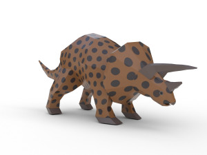 dinosaur triceratops - 03 3D Model
