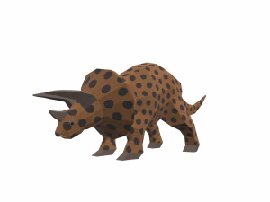 dinosaur triceratops - 03 3D Model