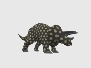 dinosaur triceratops - 02 3D Model
