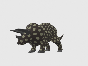 dinosaur triceratops - 02 Model 3D