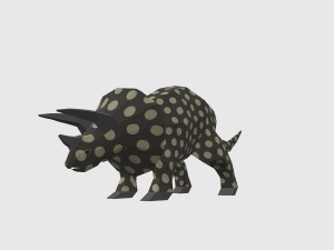 dinosaur triceratops - 02 3D Model