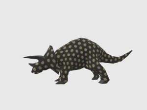 dinosaur triceratops - 02 3D Model