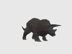 dinosaur triceratops - 02 3D Model