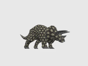 dinosaur triceratops - 02 3D Model