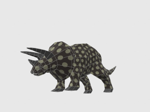 dinosaur triceratops - 02 Model 3D