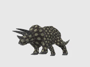 dinosaur triceratops - 02 3D Model