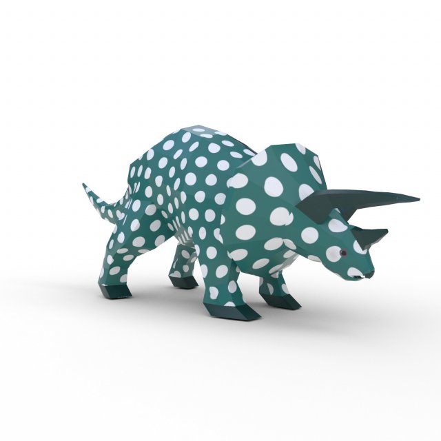 dinosaur triceratops Model 3D .c4d .max .obj .3ds .fbx .stl .blend 