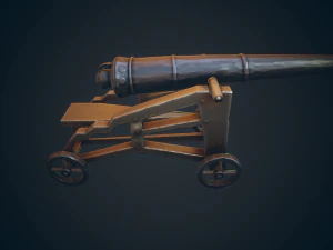 pirate cannon - pbr 3D Model