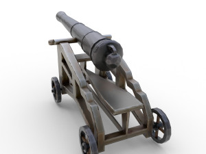 pirate cannon - pbr 3D मॉडल