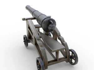 pirate cannon - pbr 3D Model