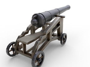 pirate cannon - pbr 3D मॉडल