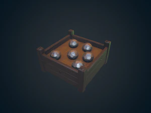 palle di cannone Modello 3D