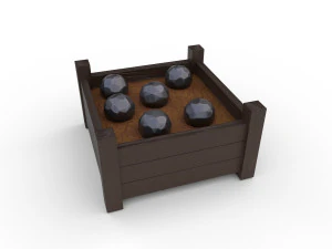 palle di cannone Modello 3D