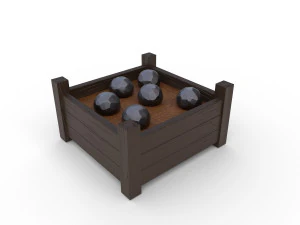 palle di cannone Modello 3D