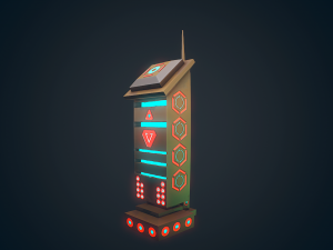 sci-fi building - 01 3D Model