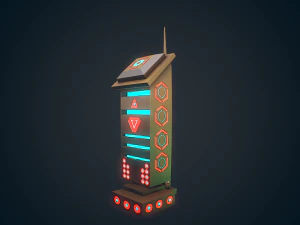 sci-fi building - 01 3D Model