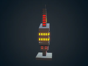 sci-fi building - 02 3D Model