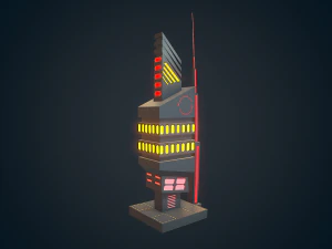 sci-fi building - 02 3D Model