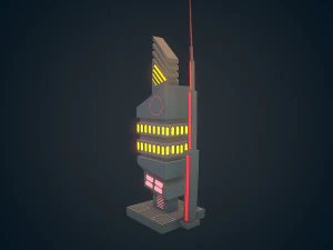 sci-fi building - 02 3D Model