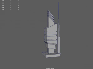 sci-fi building - 02 3D Model