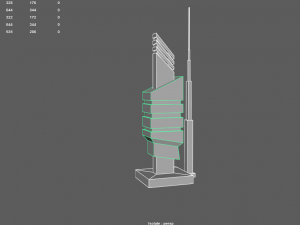 sci-fi building - 02 Model 3D