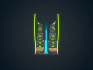 sci-fi building - 03 3D Model