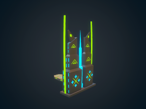 sci-fi building - 03 Modelo 3D