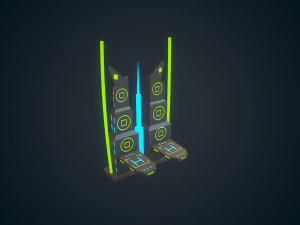 sci-fi building - 03 Modelo 3D