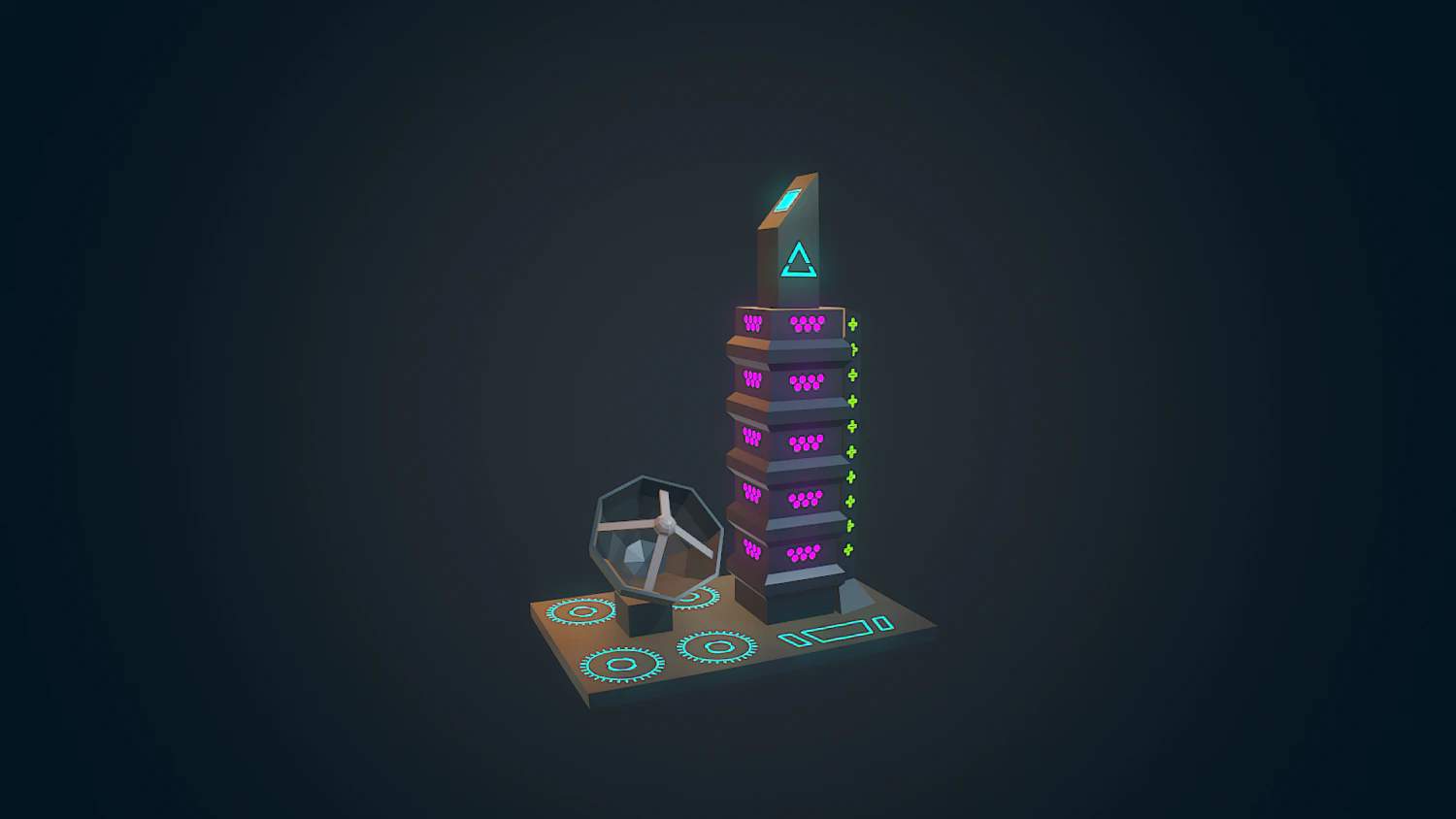 sci-fi building - 04 3D Model .c4d .max .obj .3ds .fbx .stl .blend