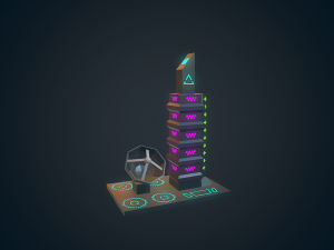 sci-fi building - 04 3D Model