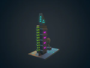 sci-fi building - 04 3D Model