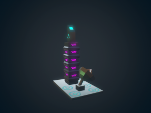 sci-fi building - 04 3D-Modell
