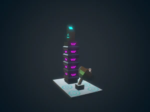 sci-fi building - 04 3D Model