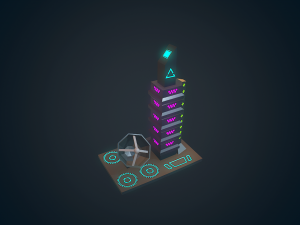 sci-fi building - 04 3D-Modell