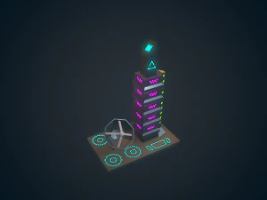 sci-fi building - 04 3D Model