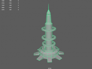 sci-fi building - 05 3D Model