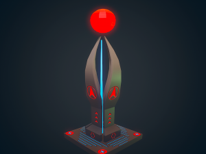 sci-fi building - 06 Model 3D