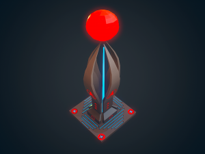 sci-fi building - 06 Model 3D