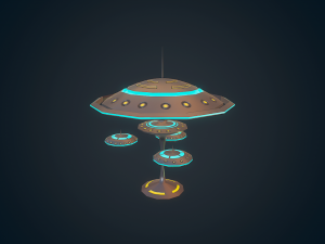 sci-fi building - 07 Modelo 3D