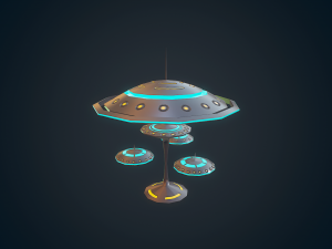sci-fi building - 07 Modelo 3D