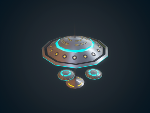 sci-fi building - 07 Modelo 3D