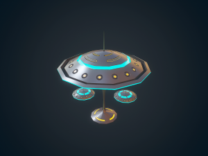 sci-fi building - 07 Modelo 3D