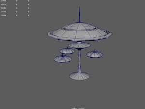 sci-fi building - 07 Modelo 3D