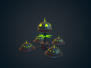 sci-fi building - 08 Modelo 3D