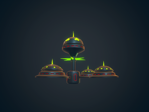 sci-fi building - 08 Modelo 3D